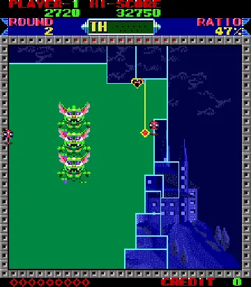 Super Qix (bootleg) screen shot game playing